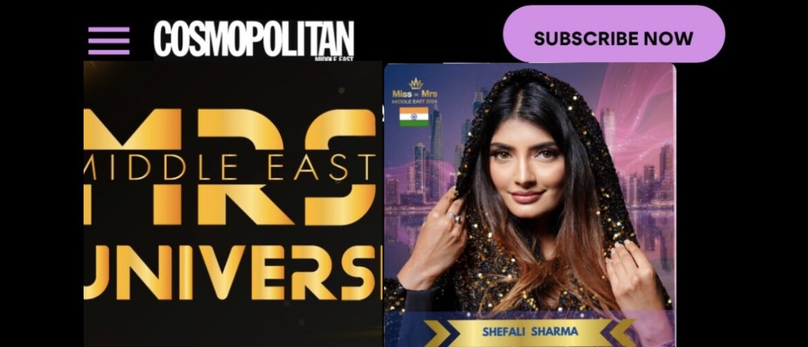 MRS UNIVERSE MIDDLE EAST shifali socialwithshefali