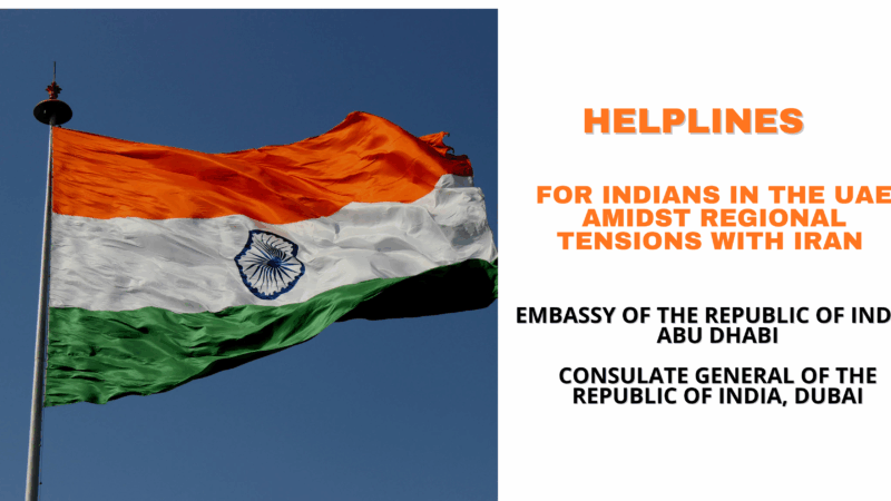 UAE Official Update: Consular Support for Indians amidst regional tensions with Iran