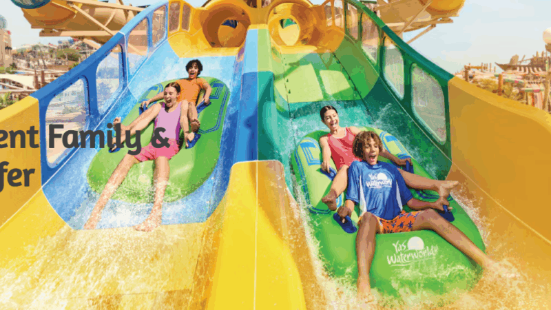 Yas Waterworld Abu Dhabi Sets New Guinness World Record with 55 Waterslides