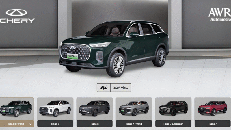 Chery UAE Launches 360° Virtual Showroom for an Interactive Car Buying Experience