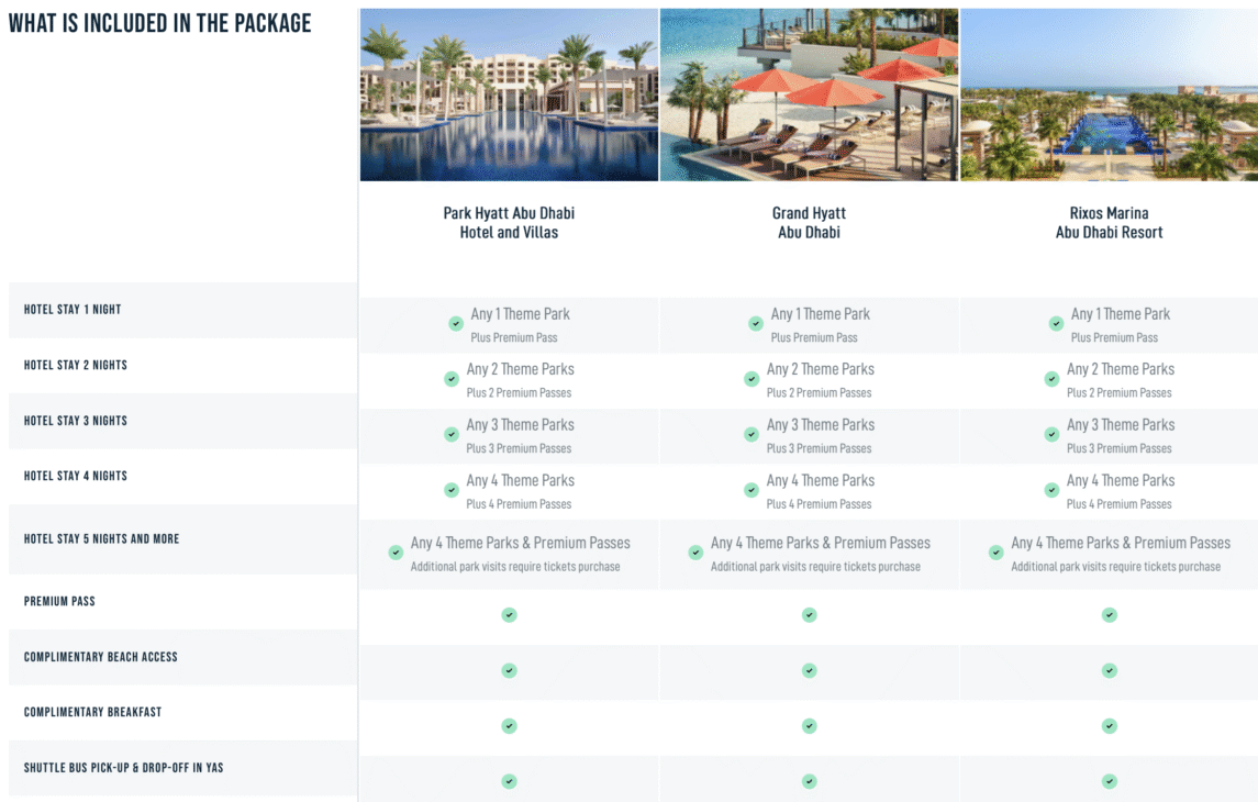 Yas Island Premium Stay & Play Package, luxury staycation Abu Dhabi