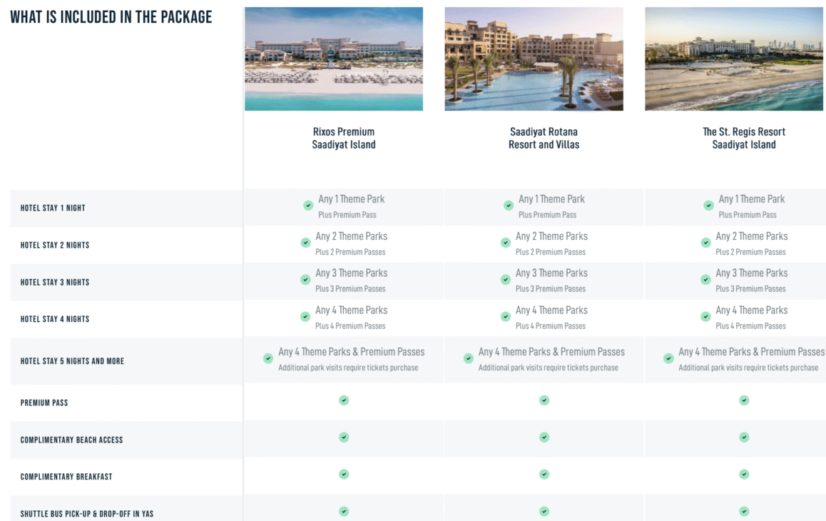 Yas Island Premium Stay & Play Package, luxury staycation Abu Dhabi