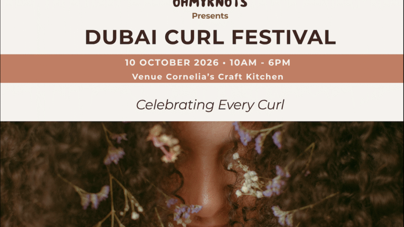 Dubai Curl Festival Launches This October as the UAE and GCC’s First Family Curly-Hair Festival