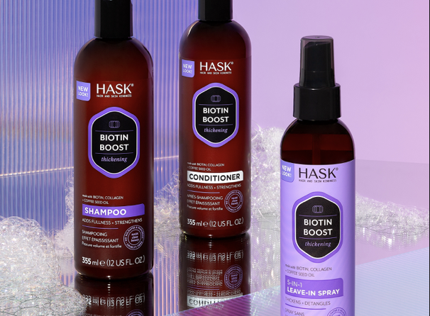 HASK Biotin Boost Thickening Shampoo, Conditioner and 5-in-1 Leave-In Spray